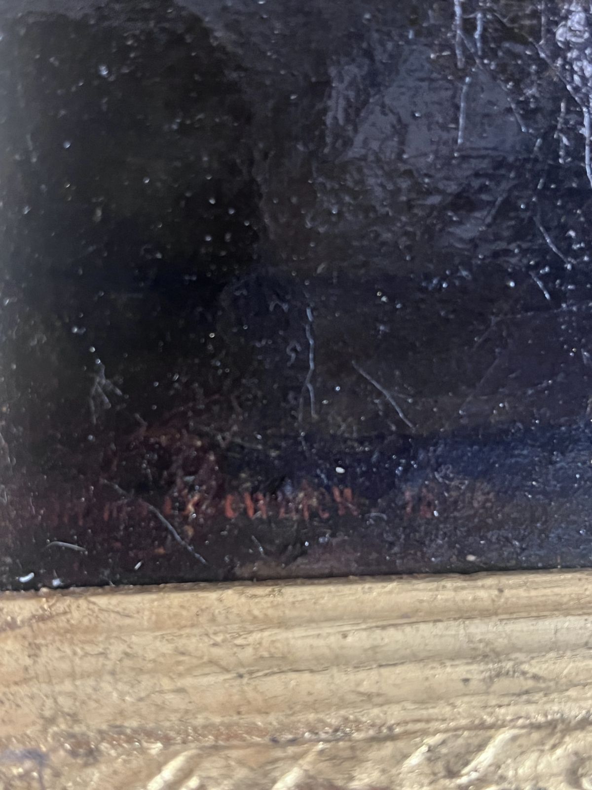 Emma Brownlow 19th Century Oil Painting: Dutch Boy And Girl In Church Interior’ Signed And Dated photo buy