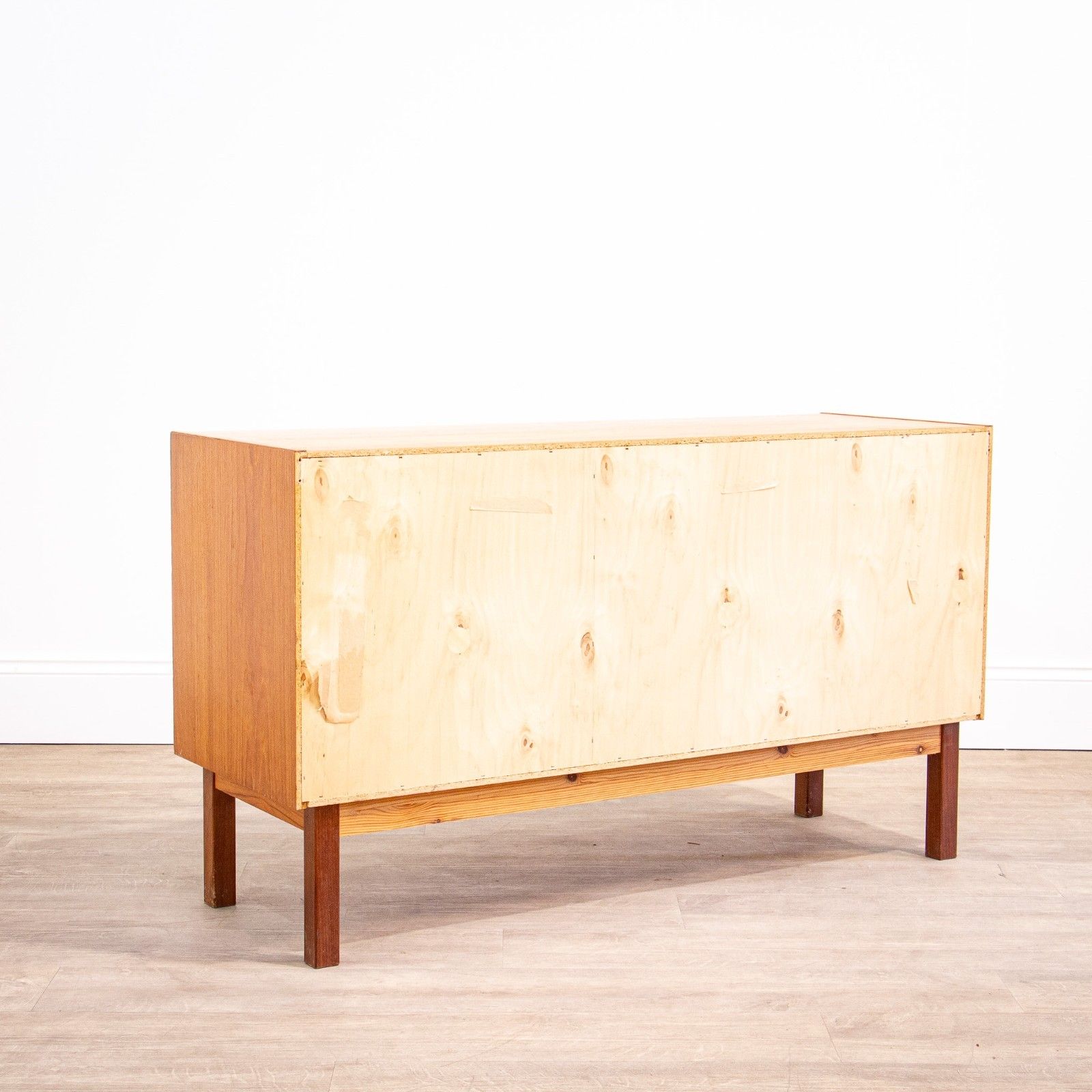 photo buy Small Mid Century Teak Sideboard With Sliding Doors