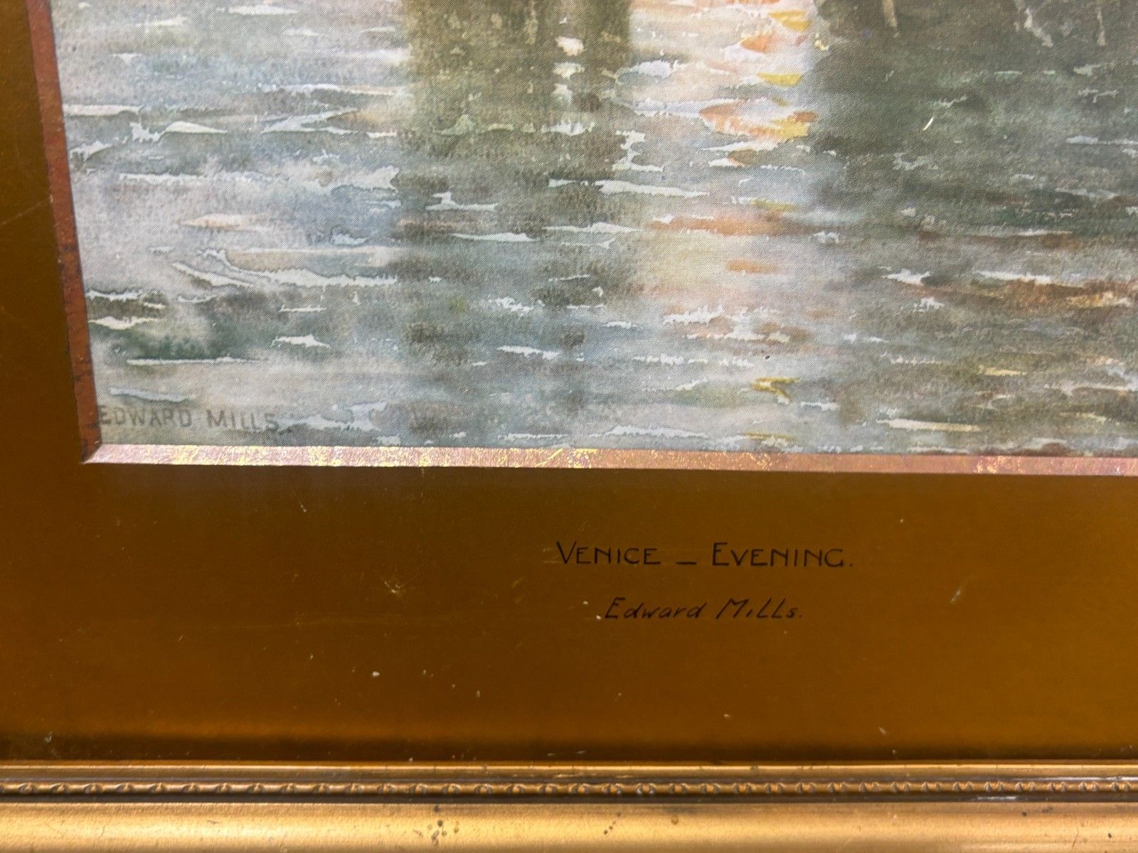 photo furniture Two Venice Morning & Venice Evening Giclee Prints By Edward Mills As Found