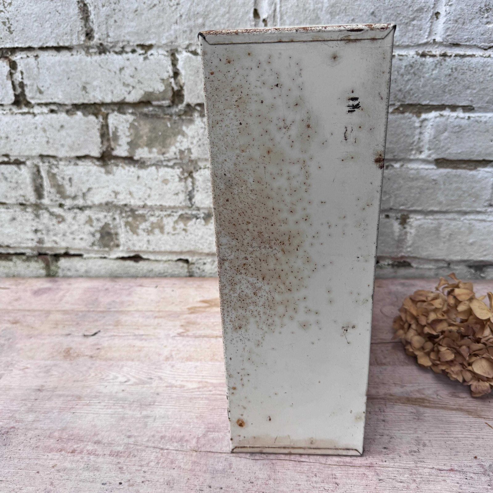 Vintage White Metal Bathroom Mirrored Cabinet photo Furniture