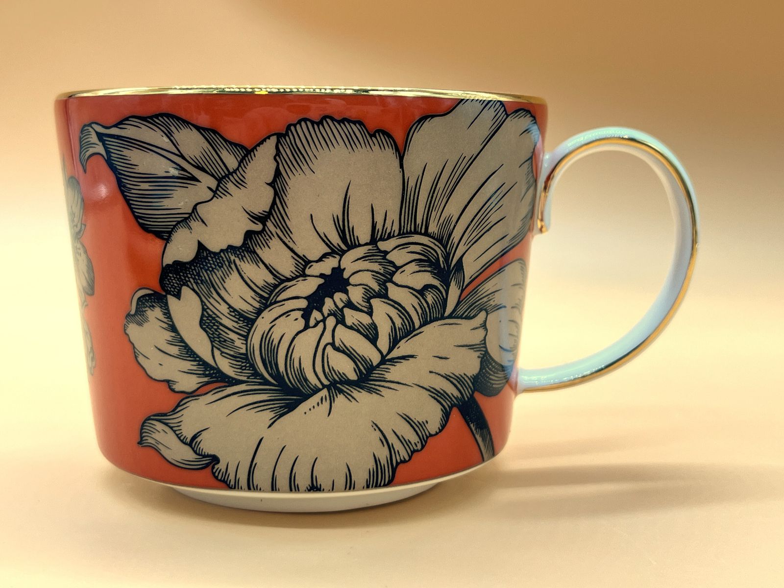 Wedgwood Pottery Vibrance Orange Tea Cup, Saucer & Side Plate Trio Boxed. photo buy