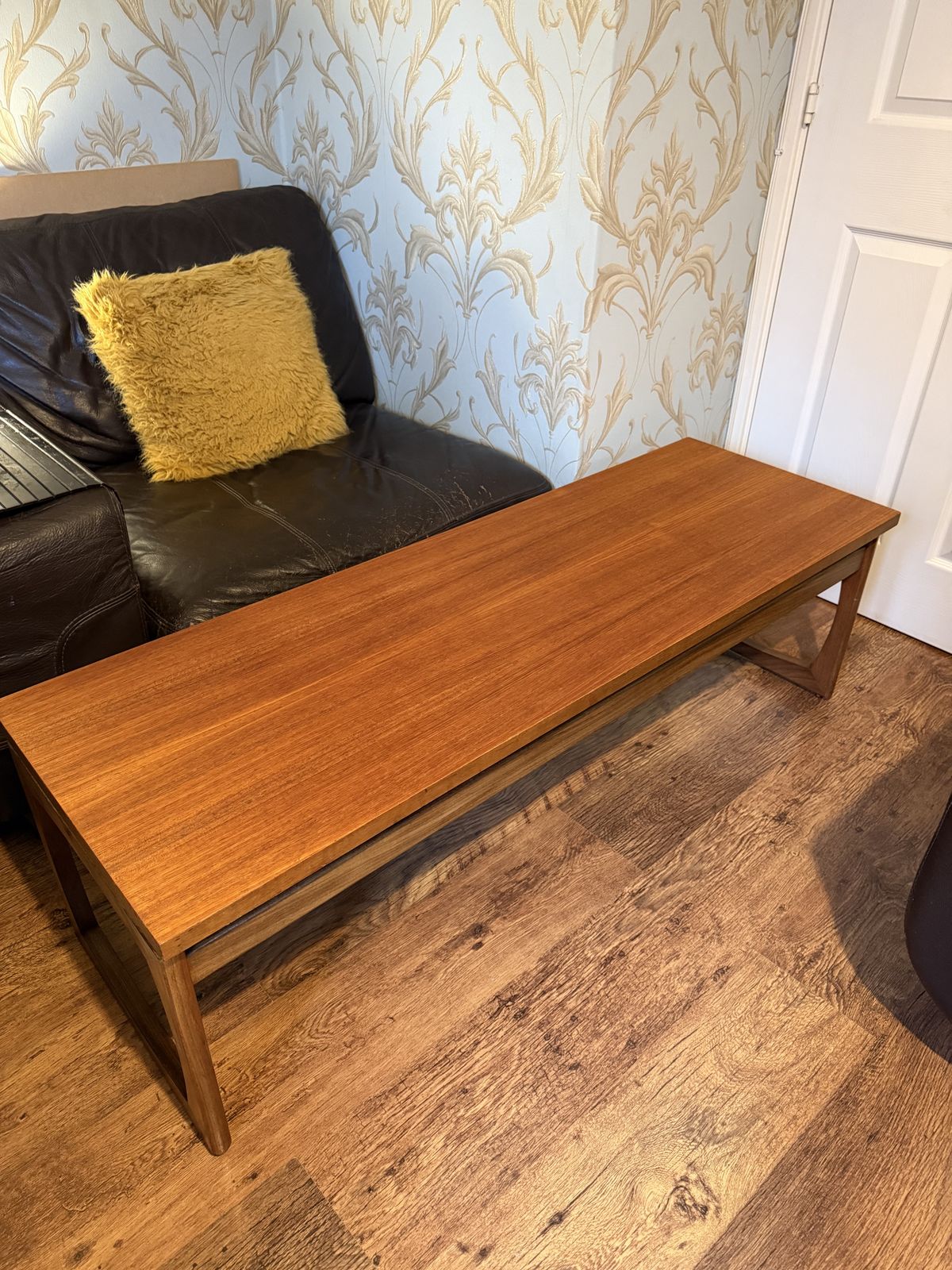 Vintage G Plan Quadrille “Long John” Teak Coffee Table By Roger Bennett, 1960s