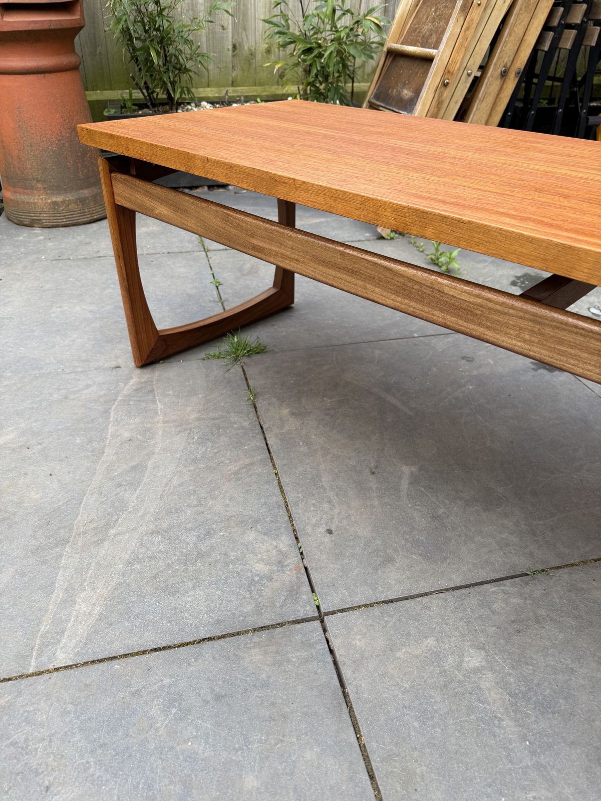 Furniture Vintage G Plan Quadrille “Long John” Teak Coffee Table By Roger Bennett, 1960s photo