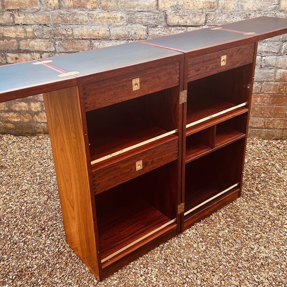 Reno Wahl Iversen For Dyrlund Captain’s Bar In Rosewood, Denmark, 1960s photo Furniture