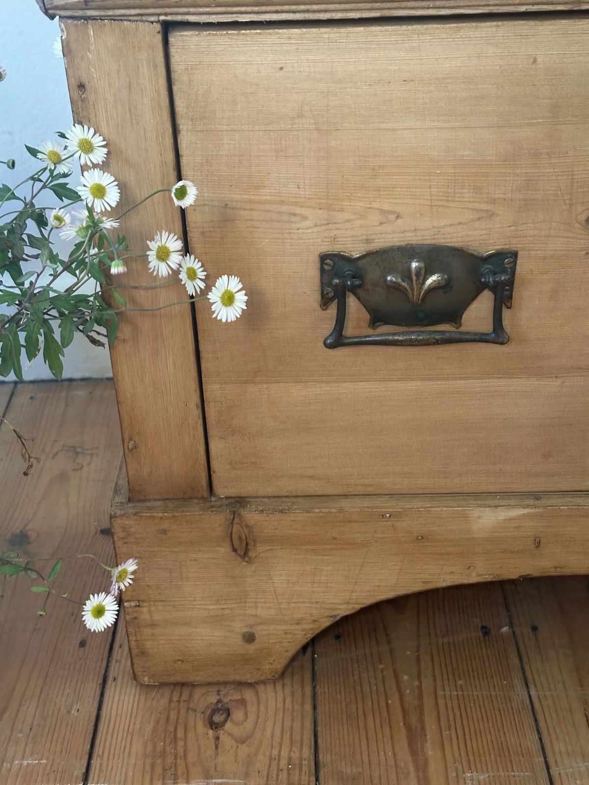 Antique Old Pine Wardrobe., Mid 20th Century photo for sale