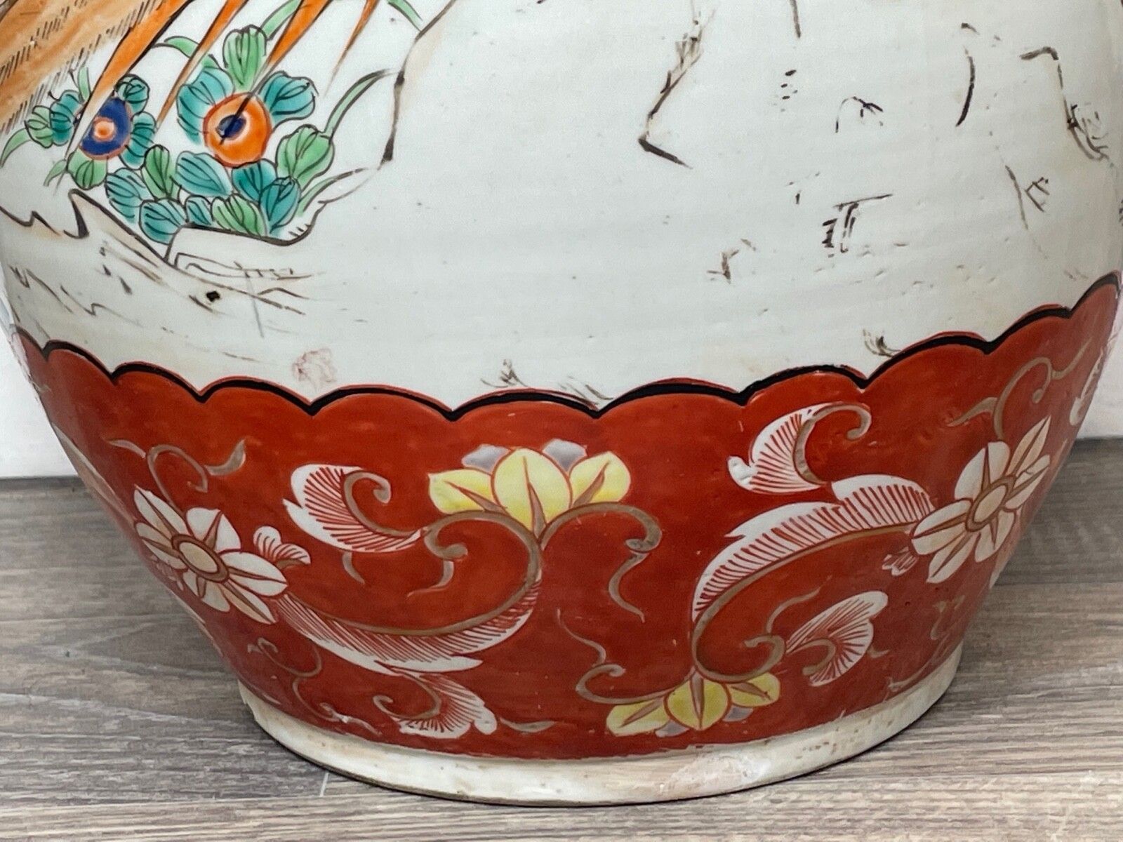 Beautiful Large Antique Japanese Imari 19th Century Porcelain Dragon Floor Vase photo 1950.0
