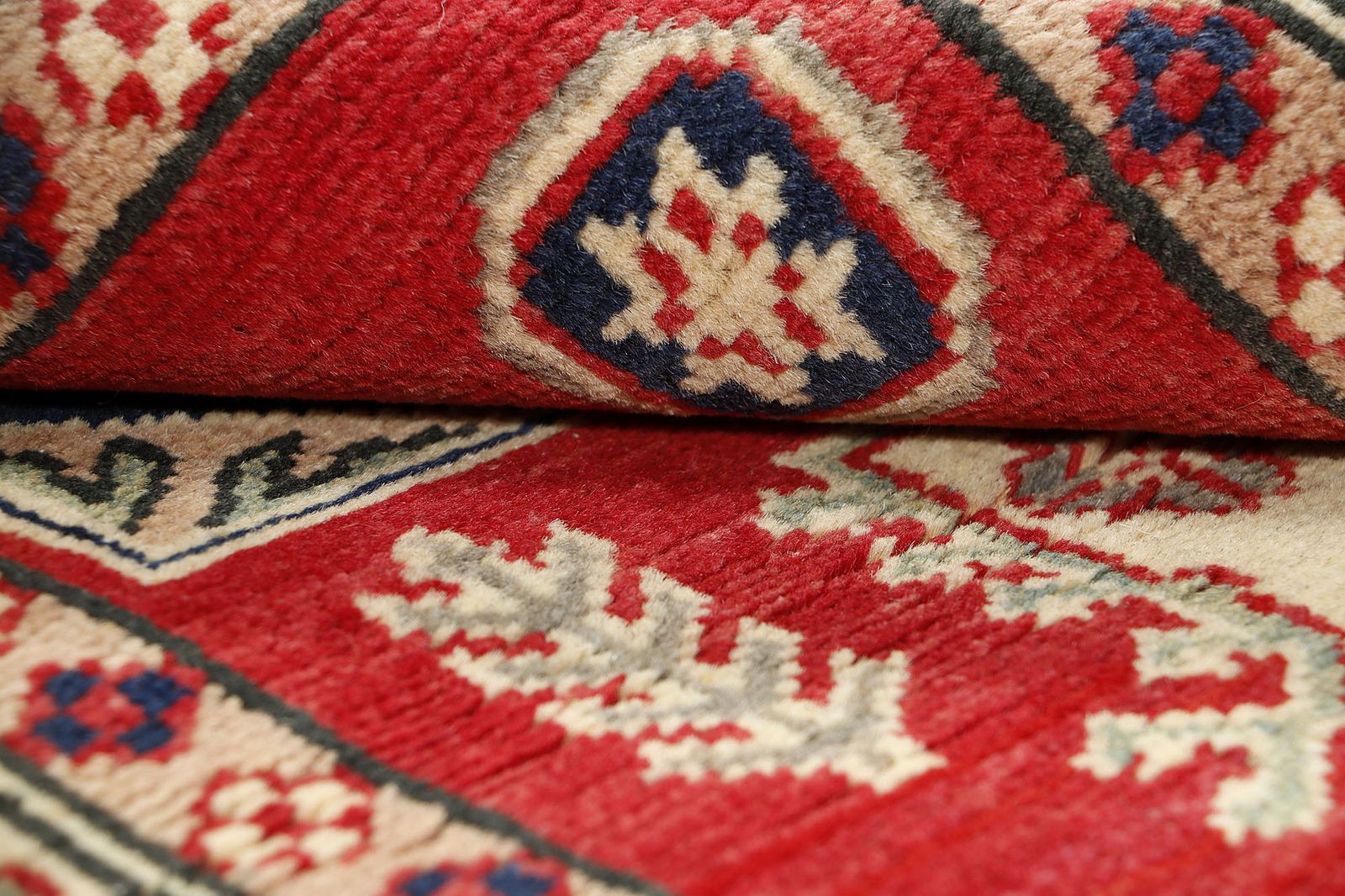 Handgemaakt Caucasian Kazak Geometrisch Tribaal Vloerkleed 100 x 142 cm photo 248.0