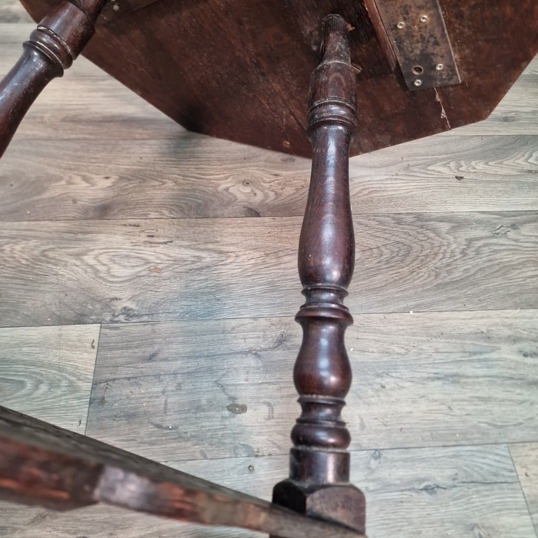 photo buy Antique Carved Lamp Table Oak Nonagonal – Arts And Crafts Side Liberty & Co