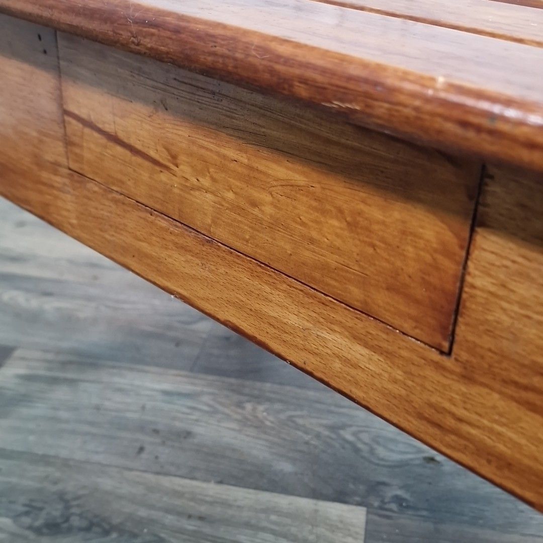 Furniture Vintage Danish Coffee Table Mcm Mid Century Modern Wooden Slatted Atomic Retro photo