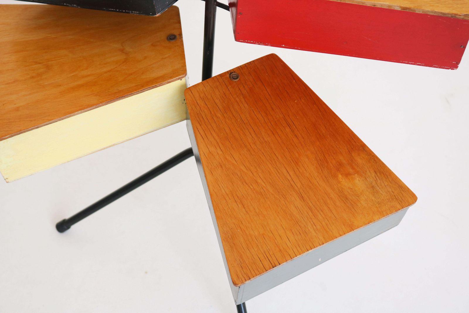 Mid Century Dutch Design Sewing Box Stand By Joost Teders For Metalux 1950 Table photo buy