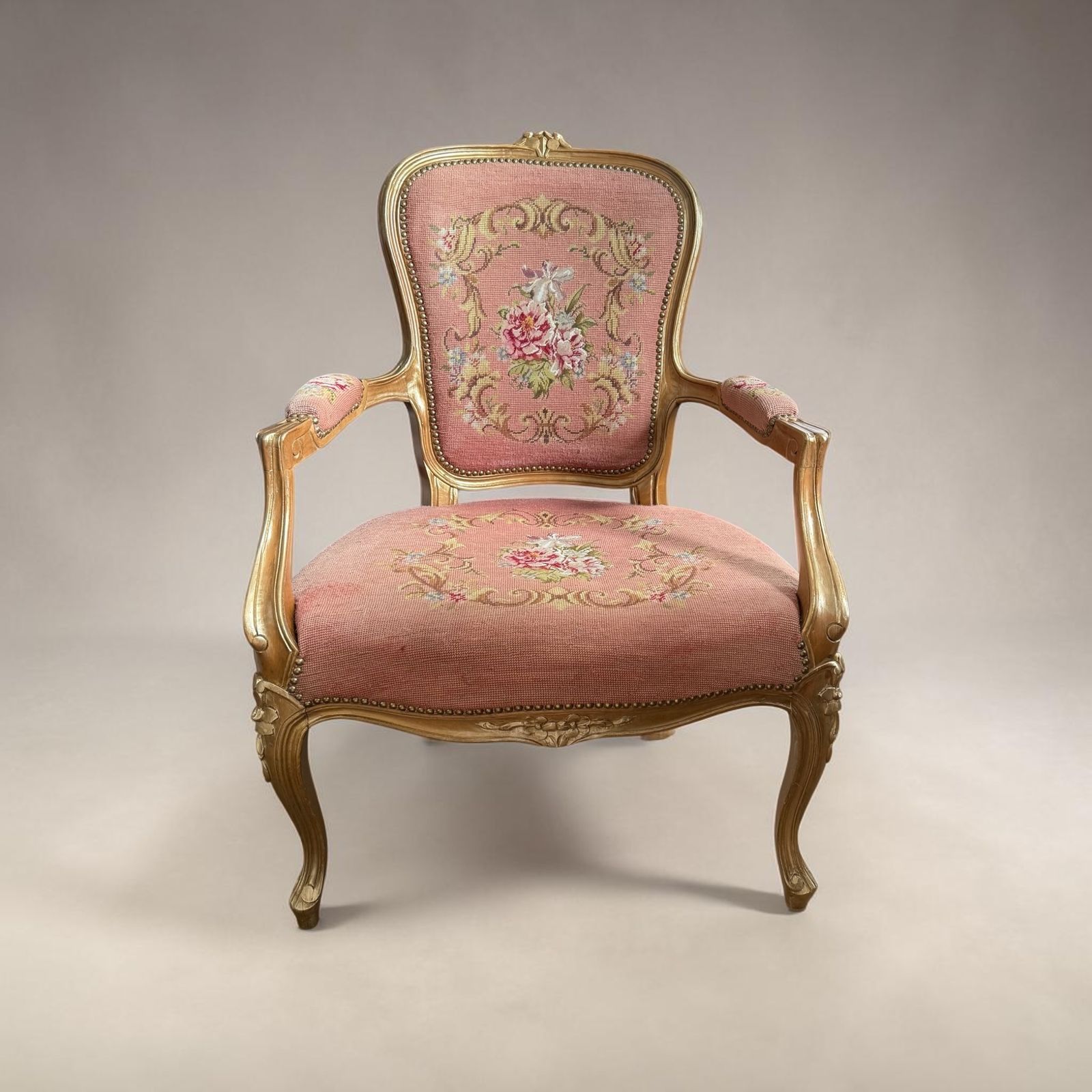 Beautiful Antique French Louis XV Armchair