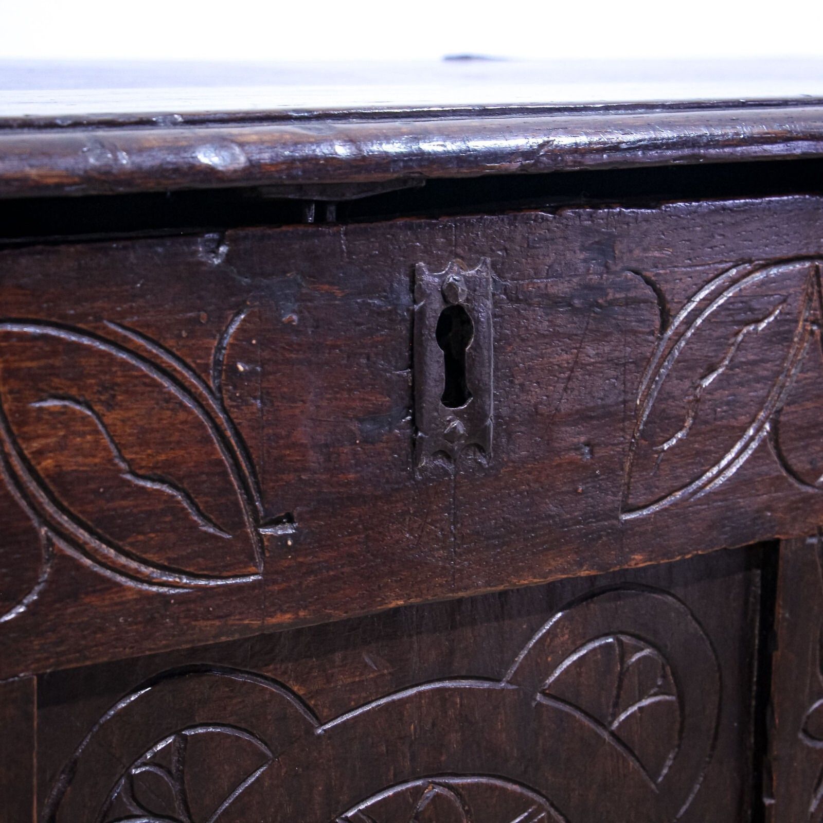 photo furniture 17th Century Carved Oak Coffer