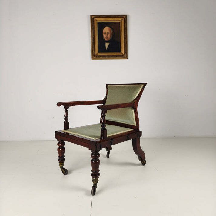 Rare Victorian Adjustable Armchair By J. Alderman  London