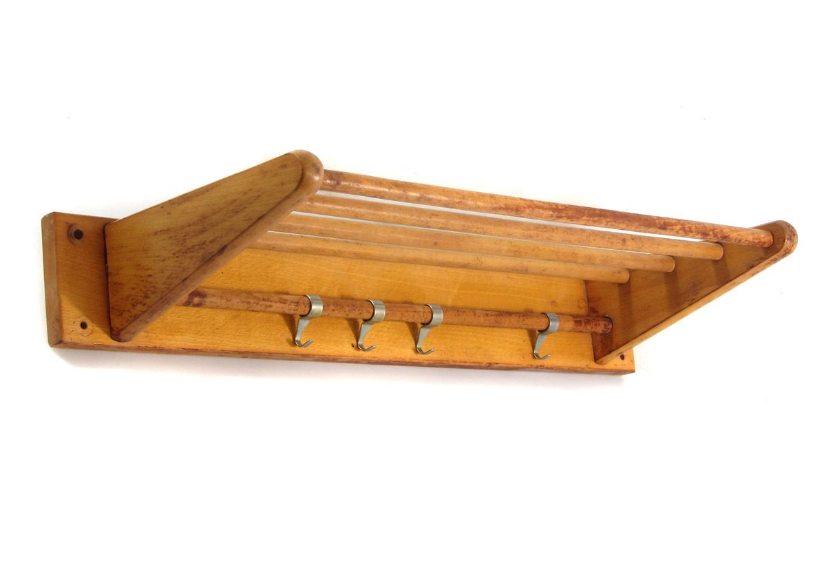 Bruynzeel Fifties Design Piet Zwart Vintage Houten Kapstok photo furniture