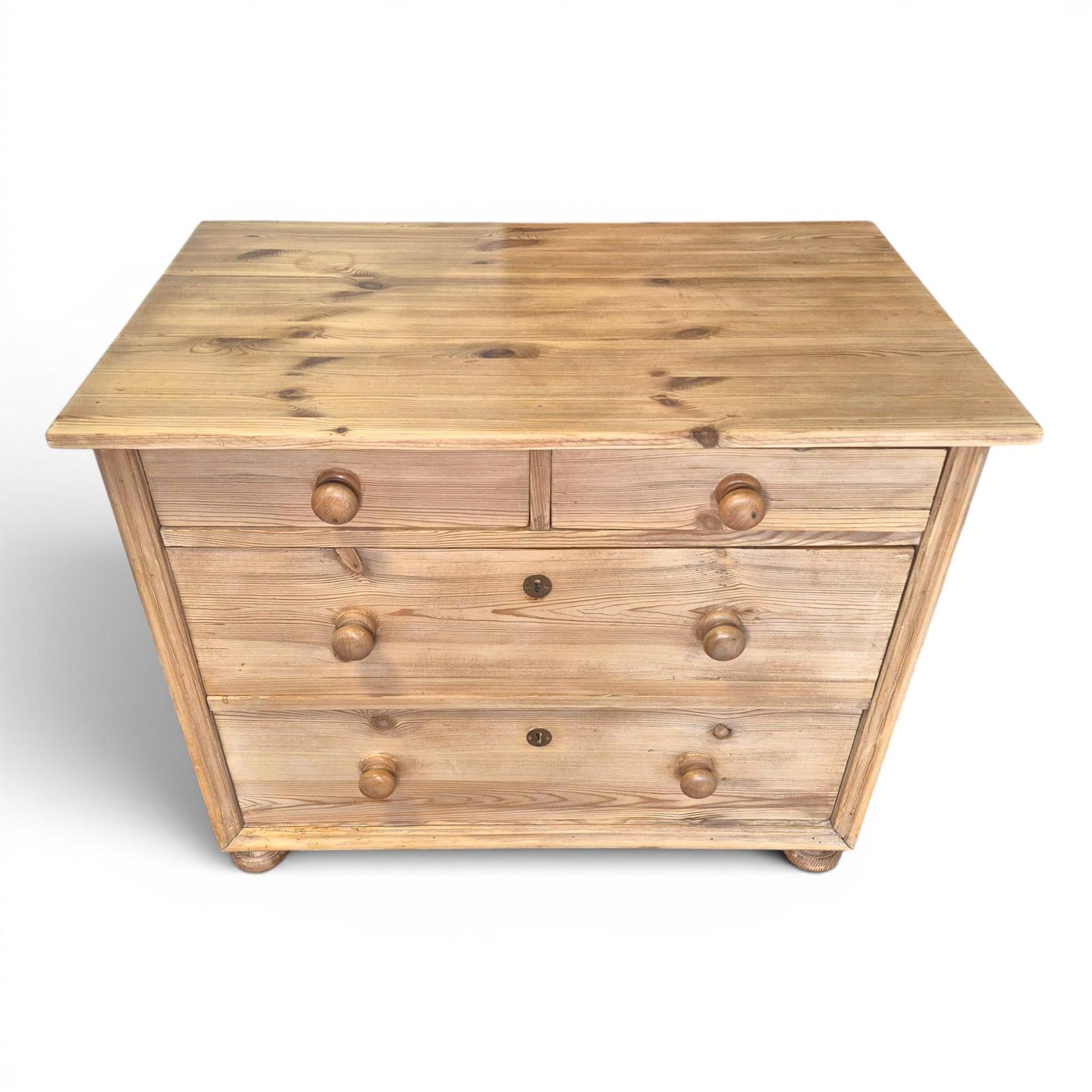 Vintage Victorian Pine Chest Of Drawers – Antique Rustic Stripped Pine Chest C1900 photo Furniture