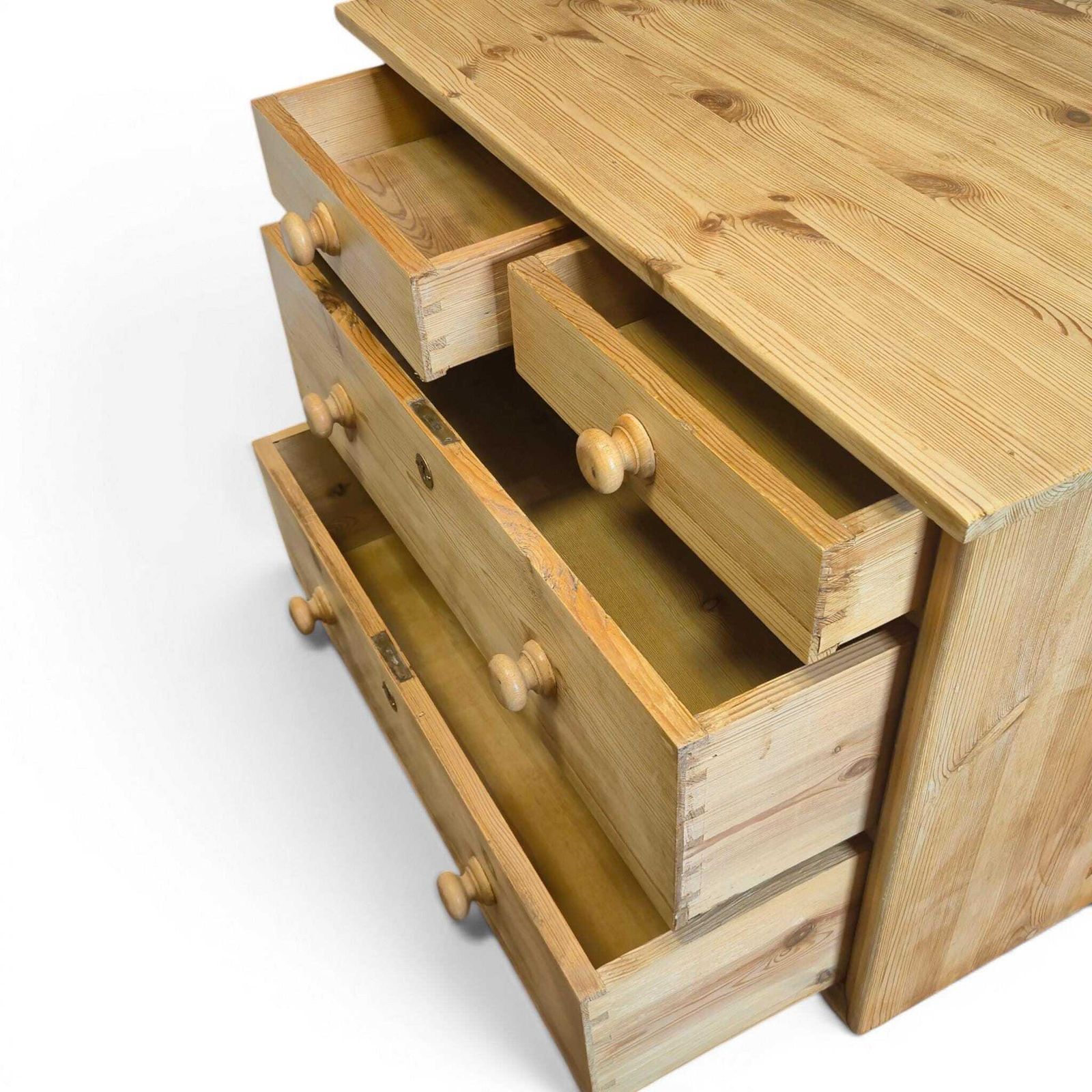 photo for sale Vintage Victorian Pine Chest Of Drawers – Antique Rustic Stripped Pine Chest C1900