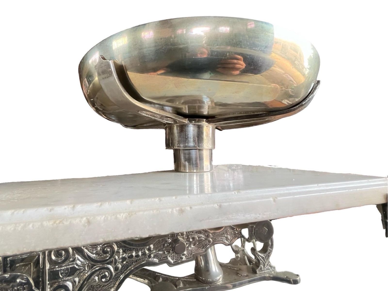 photo for sale Bianchi Legitima Early 1900s Marble And Glass Balance