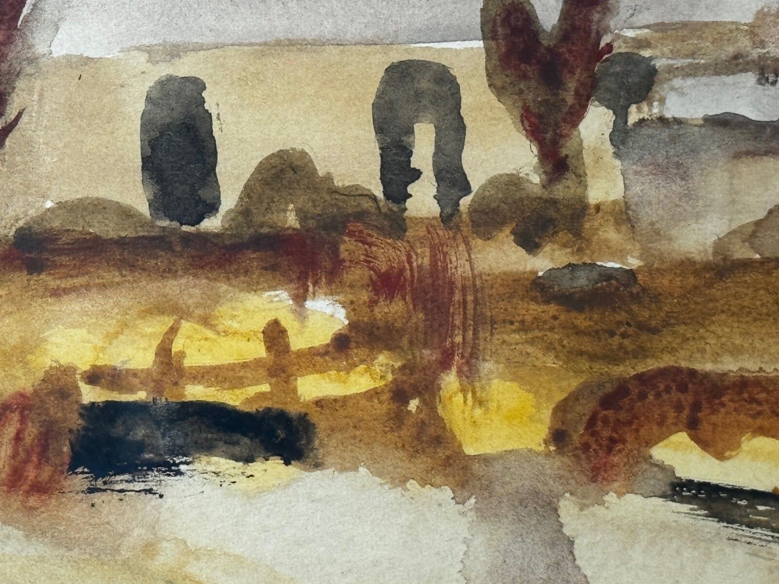 Schilderij Historisch Midlothian Temple Village Door Sir William George Gillies Rsa Ra photo buy