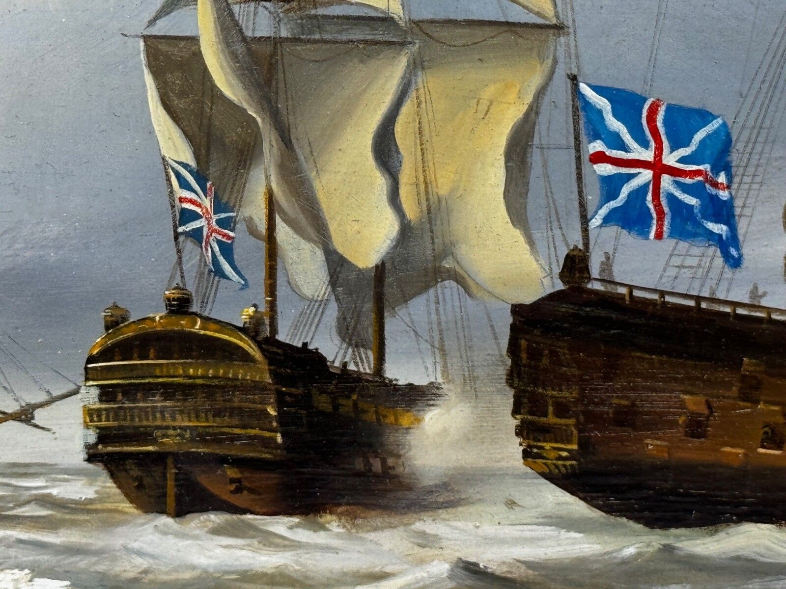 Slag bij Quiberon Bay 1759, admiraal Hawke, overwinning op het Franse vloot van Conflans photo for sale