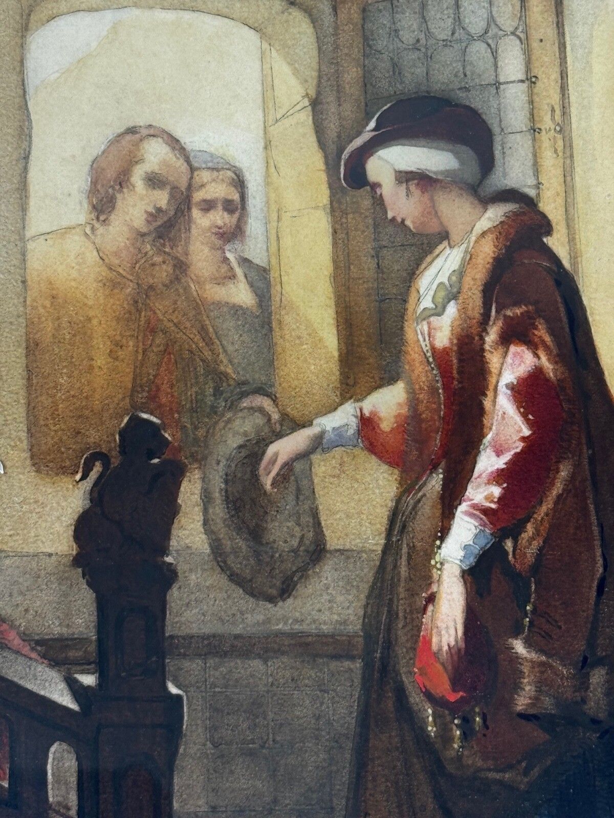 Painting Tudor Monarch Noble Mary Stuart Queen Of Scots By Christoffel Bisschop photo for sale