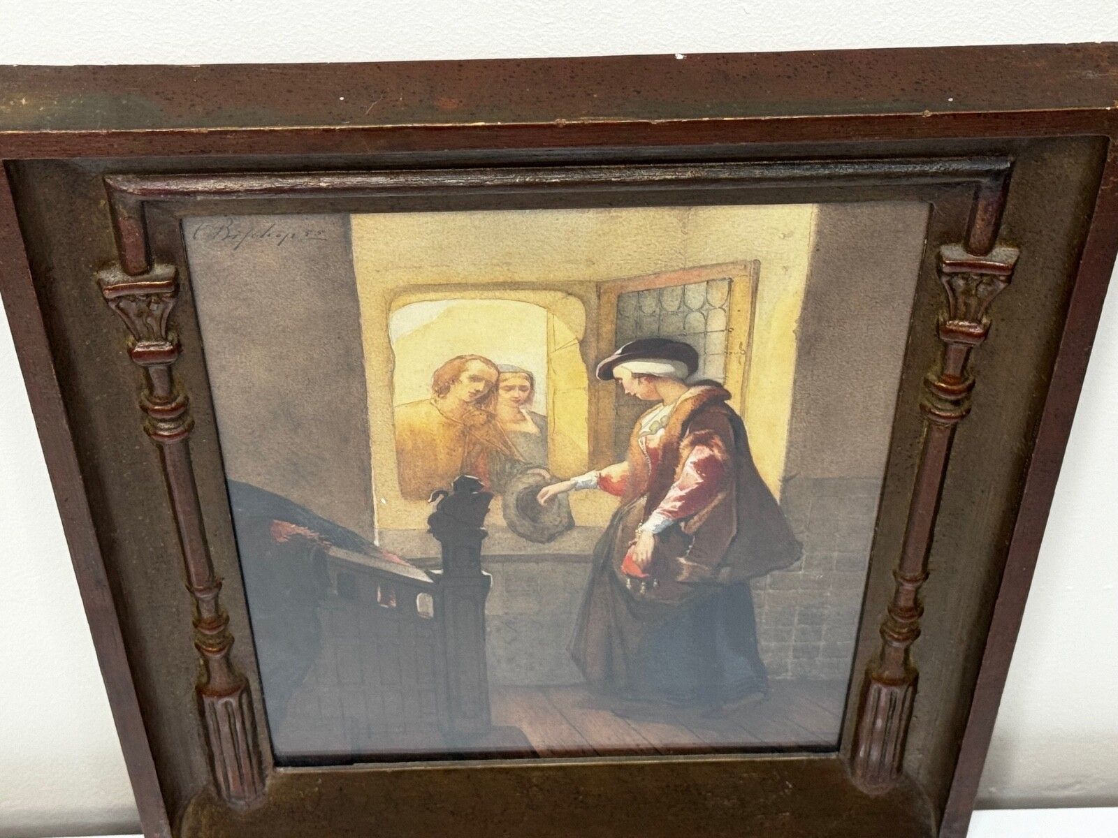 photo vinterior Painting Tudor Monarch Noble Mary Stuart Queen Of Scots By Christoffel Bisschop