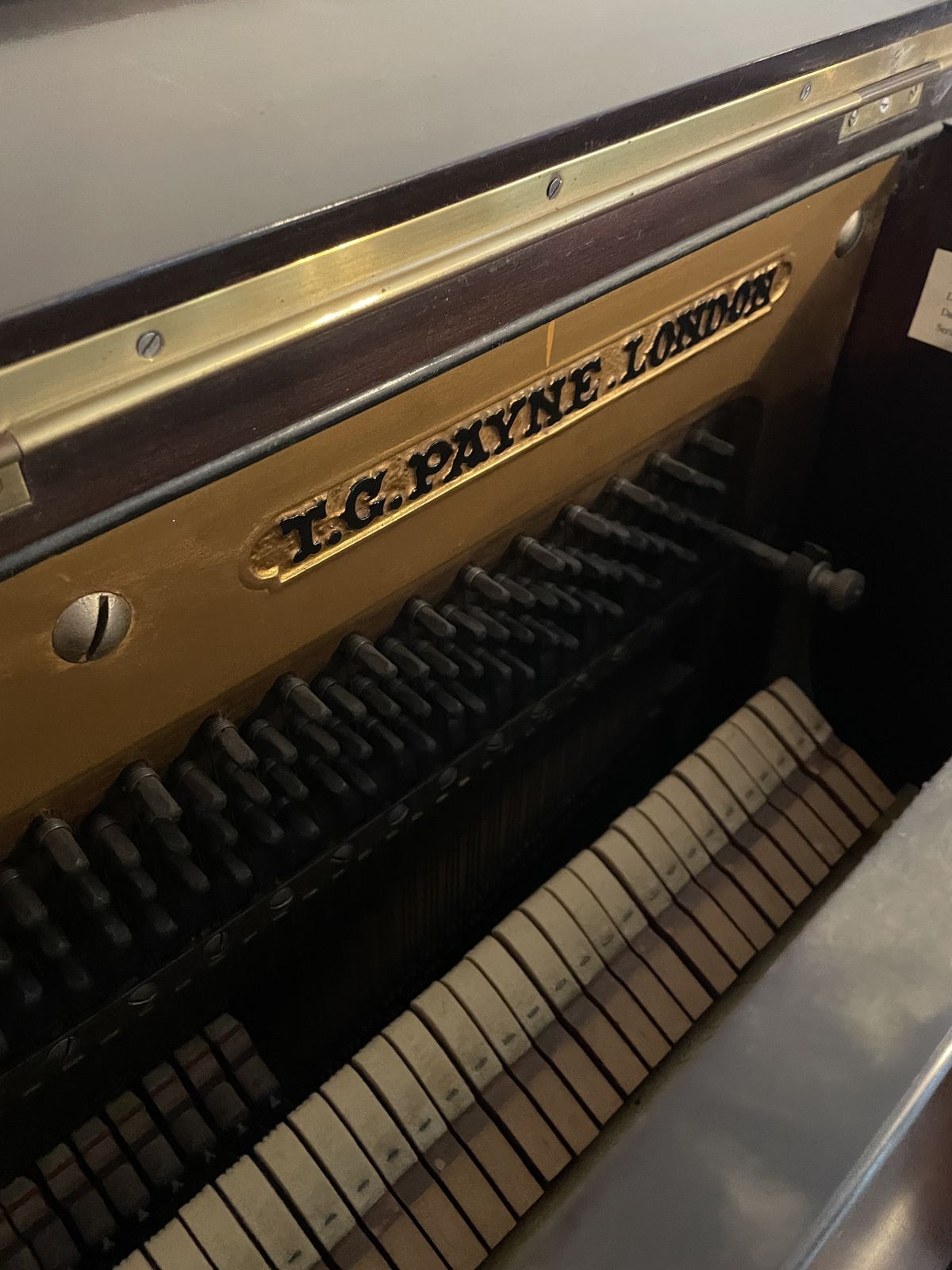 T.G. Payne Edwardian Mahogany Upright Piano – London, C.1905 (Working) photo 225.0