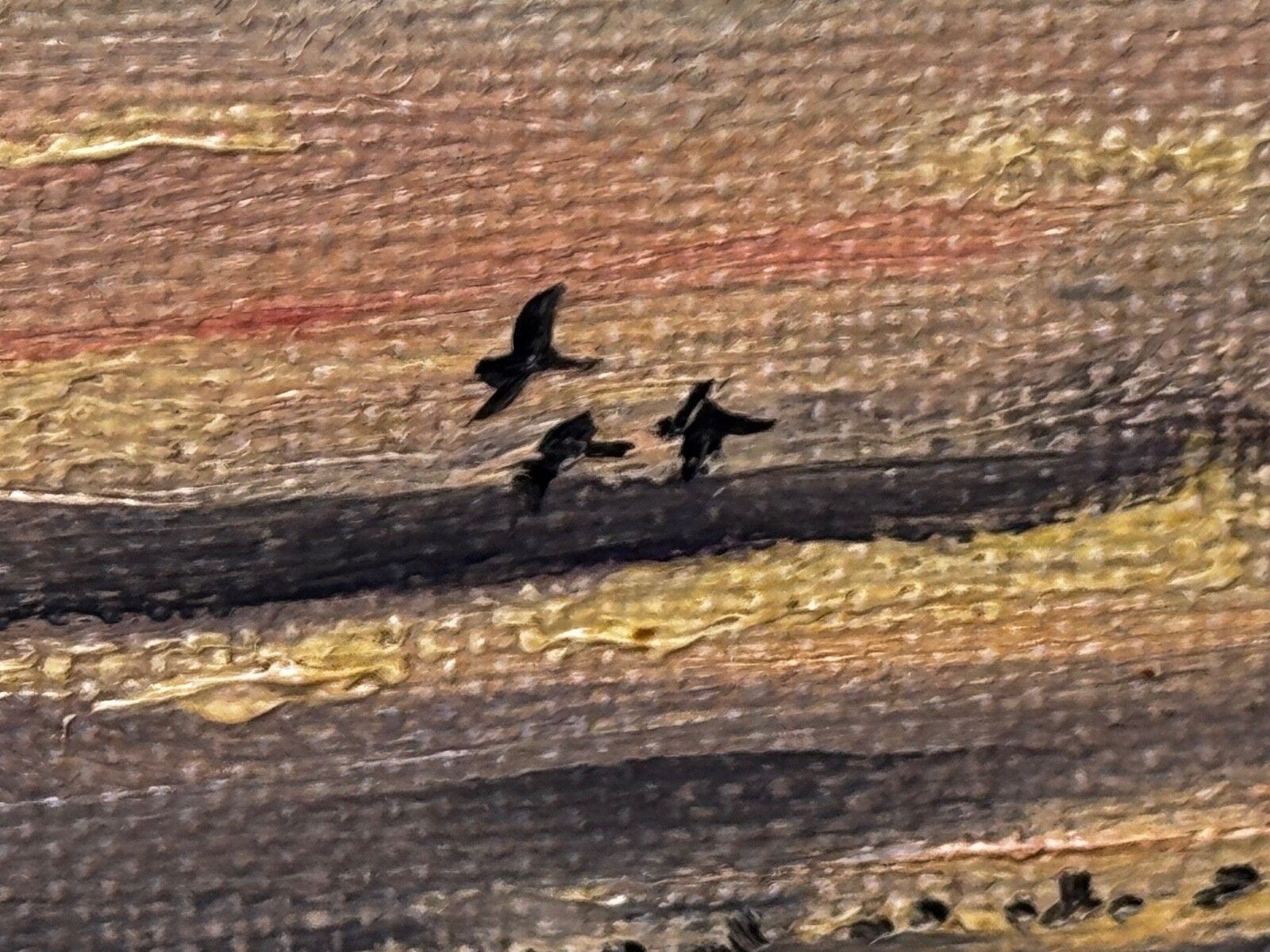photo furniture Schilderij Skein Brandganzen Vliegend over Moeras The Fens South Holland Lincolnshire