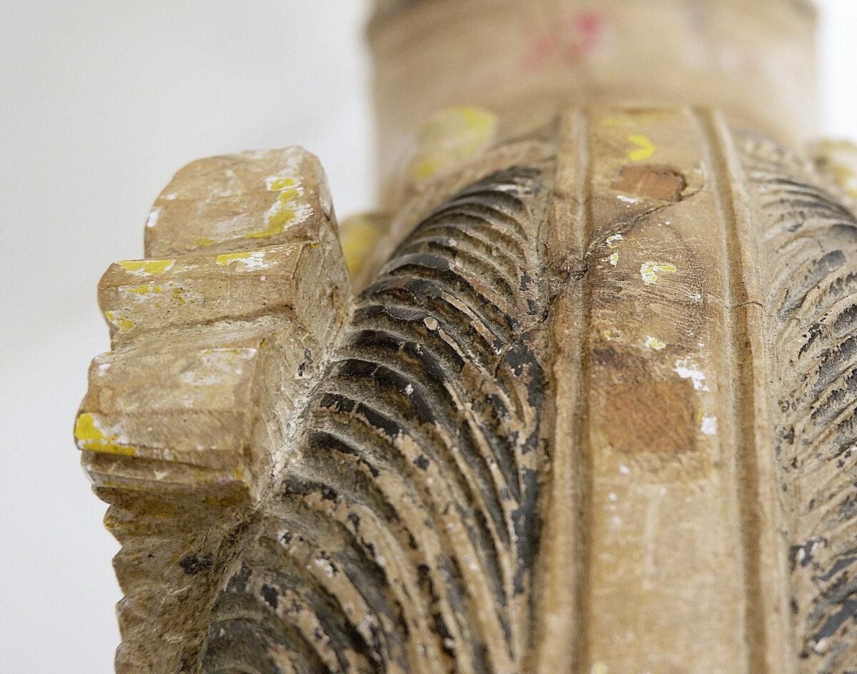 Ayyanar India Carved And Polychrome Wood Horse   20th photo vinterior