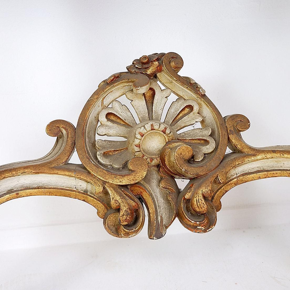 1643.0 19th Century Italian Louis XVI Style Carved Wood Console Planter photo