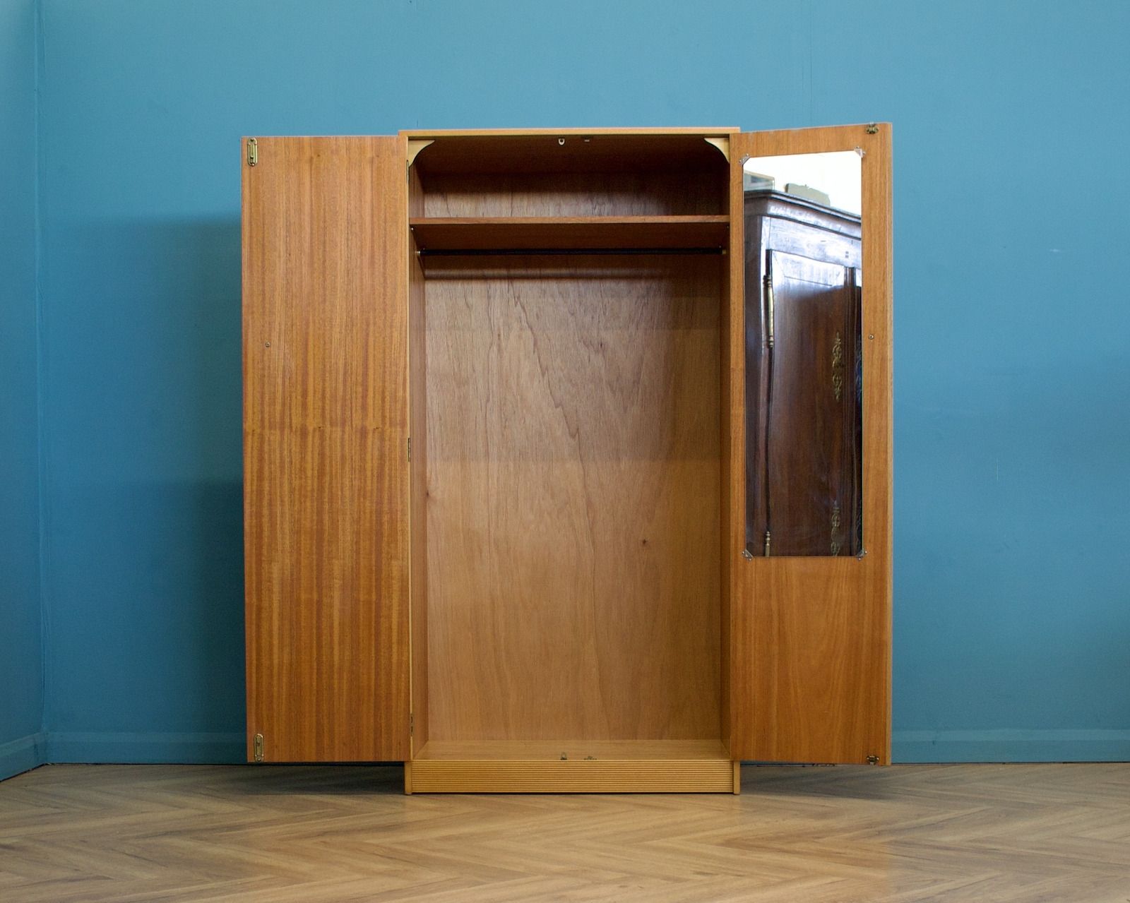 Mid Century Oak Wardrobe From Herbert Gibbs, 1960s photo Furniture