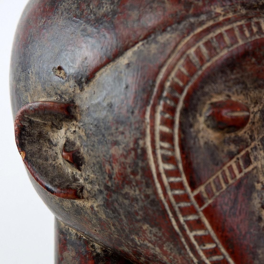 Art African Hand Carved Wooden Statue, Tribal Art, 20th Century, Africa photo