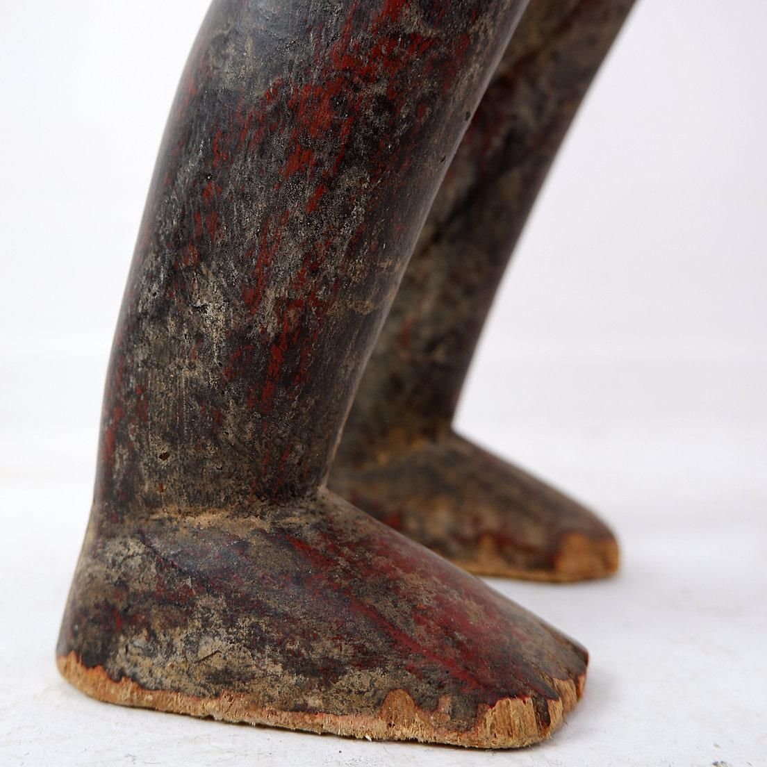 320.0 African Hand Carved Wooden Statue, Tribal Art, 20th Century, Africa photo