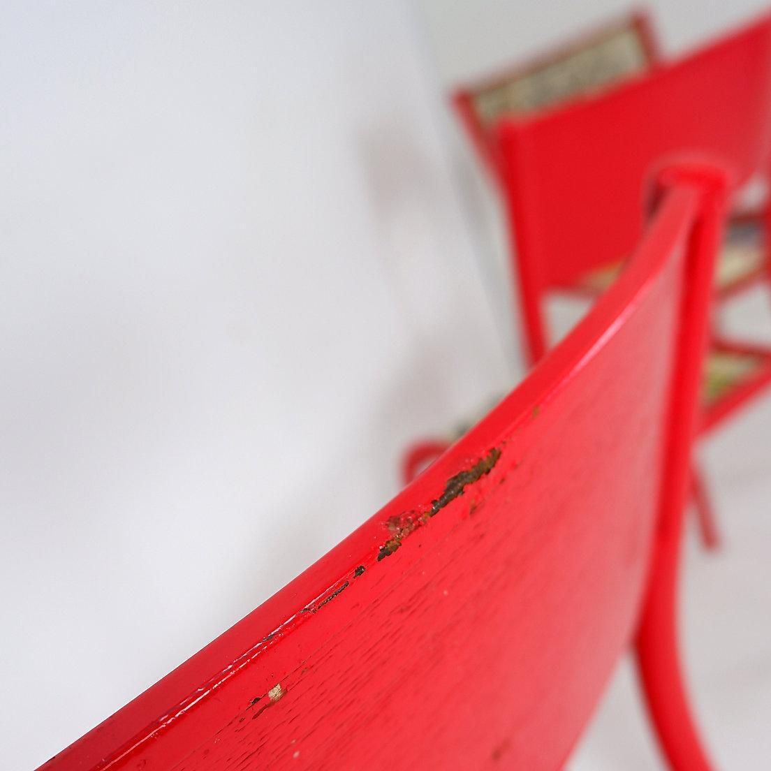 photo buy Set Of 3 Mullca 510 Revisited Chairs "Charlie Hebdo"