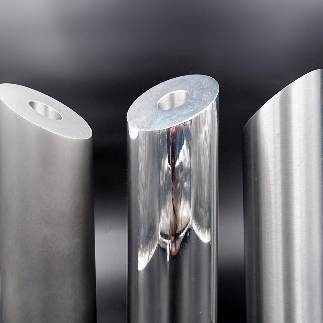 Set Of 3 Stainless Stell Vases   Matte / Brushed / Shiny   20th photo vinterior