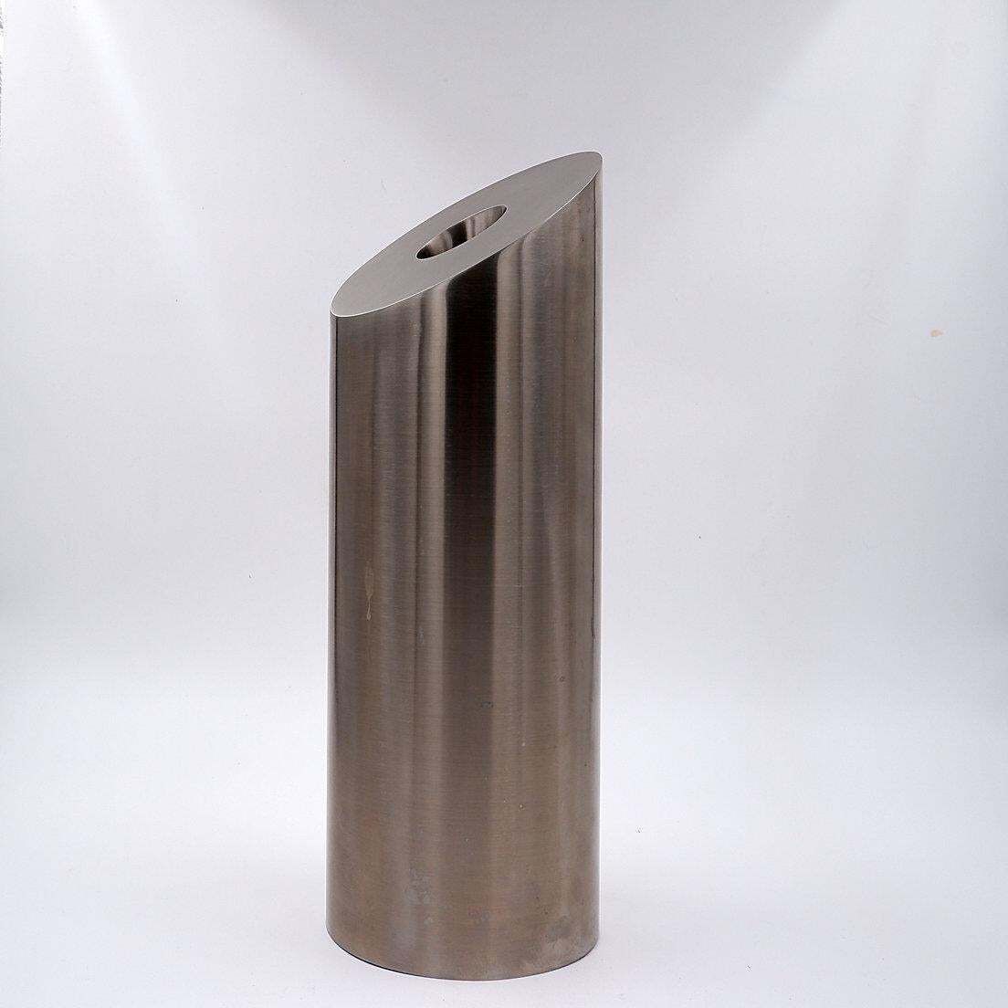 Brushed Aluminium Vase For Dried Flowers, Modern Design, 20th Century photo buy