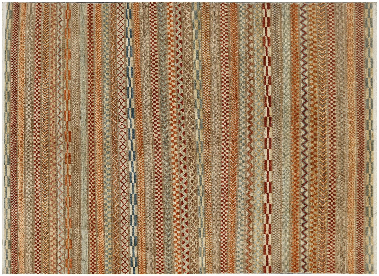 Fine Khorjin Traditional Afghan Geometric Area Rug | Handmade Wool Carpet For Living Room Decor photo buy