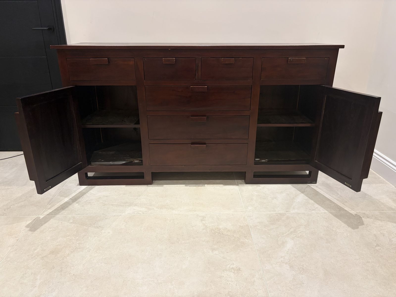 Beautiful Balinese Red Wood Cabinet photo for sale