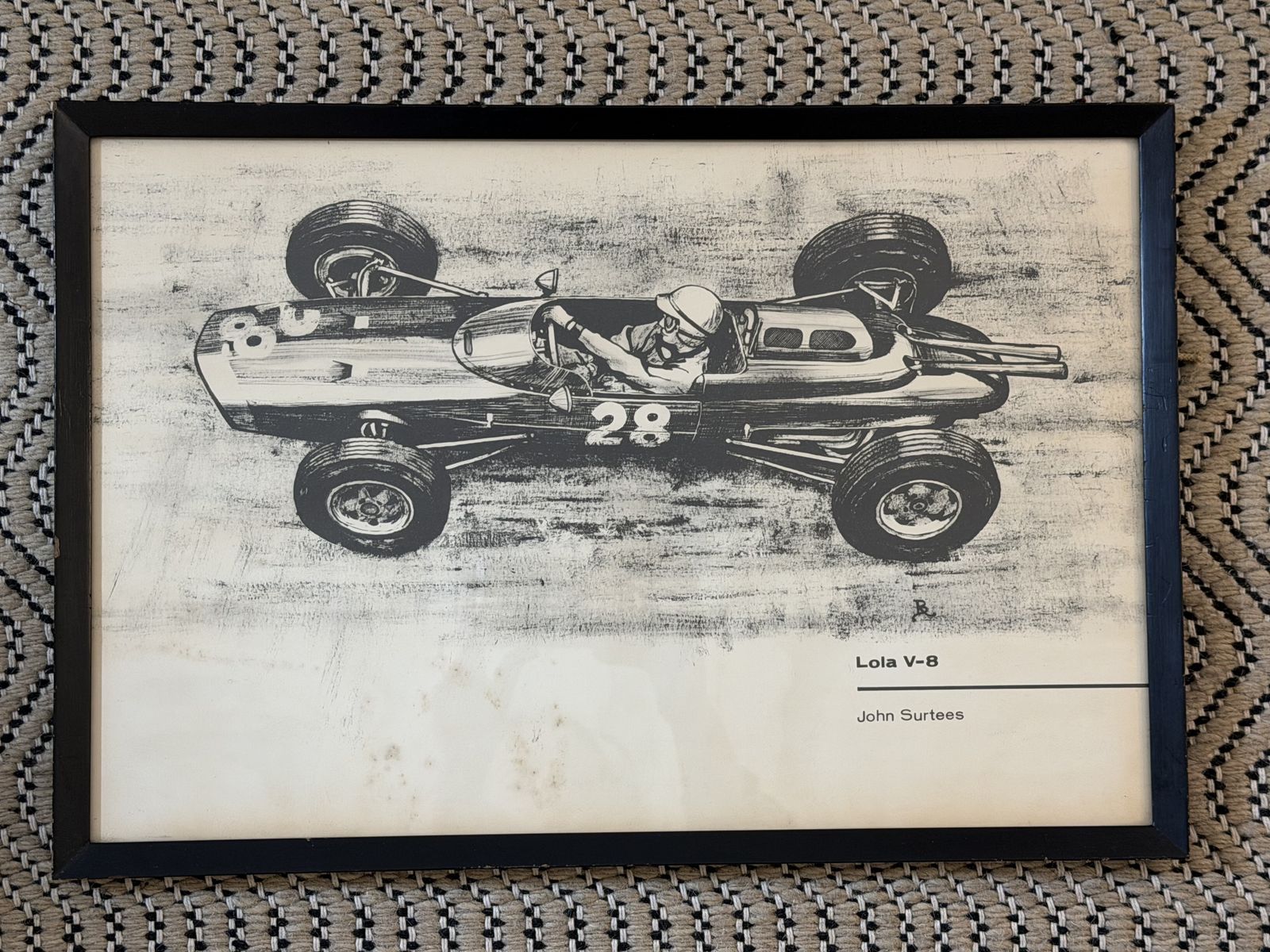 Vintage F1 Prints, Surtees & Mclaren C. 1962 photo Art