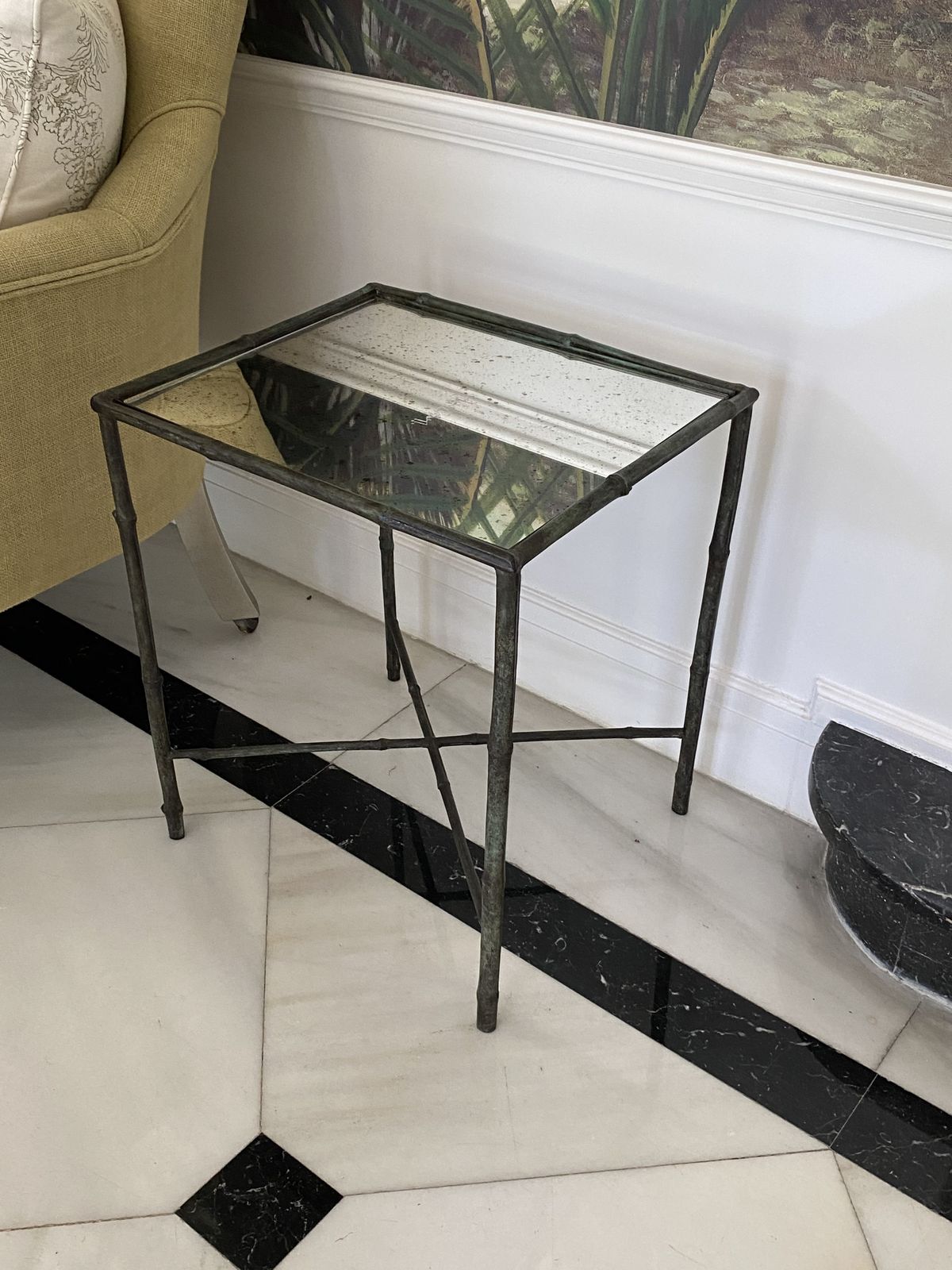 A Pair Of Side Tables With Mirrored Top From Pablo Mochino photo furniture