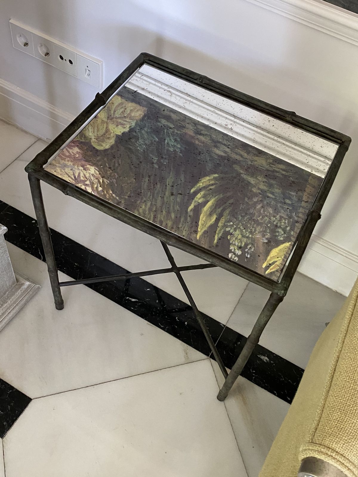 A Pair Of Side Tables With Mirrored Top From Pablo Mochino