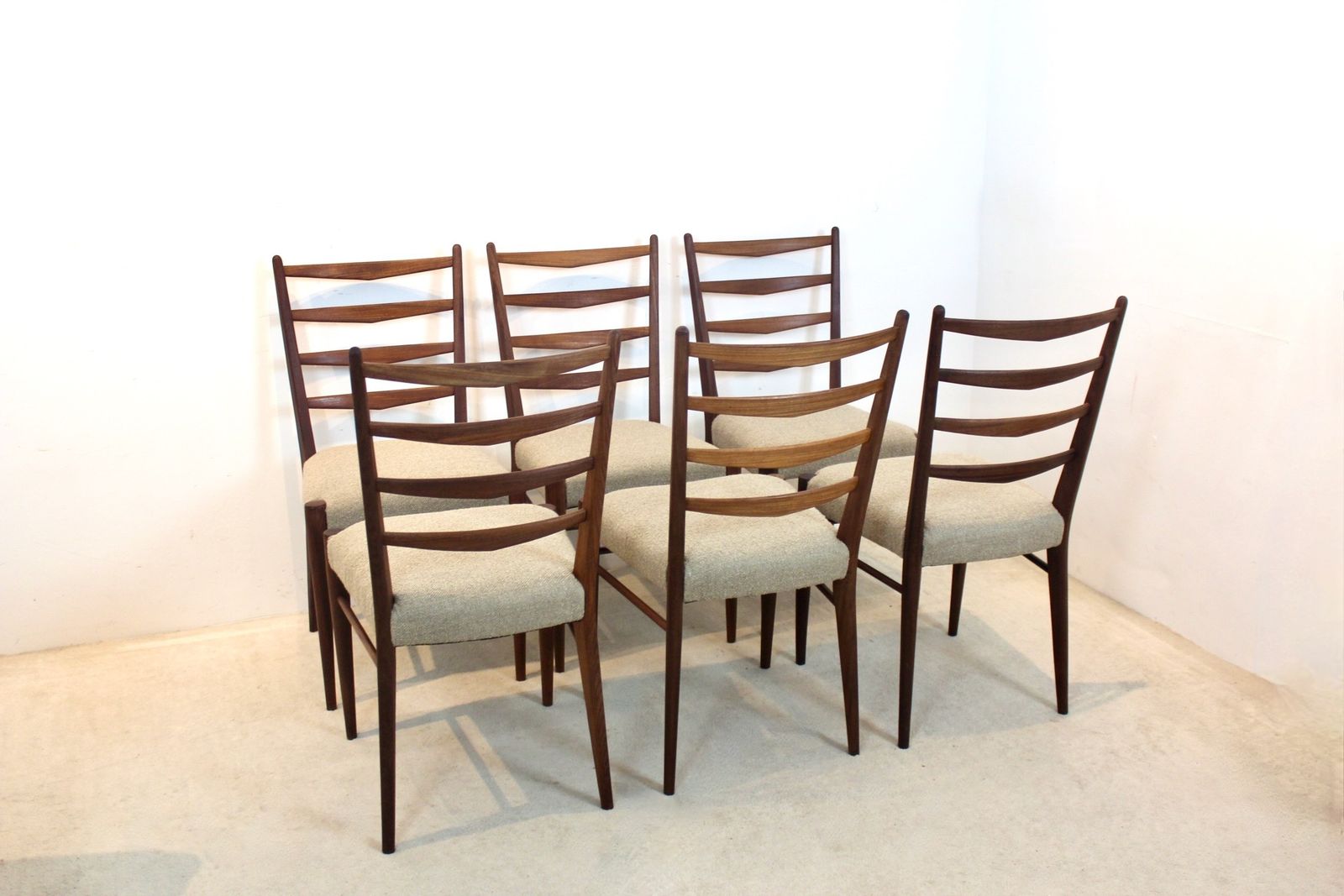 Set Of 6 Teak Dining Chairs By Cees Braakman For Pastoe photo vinterior