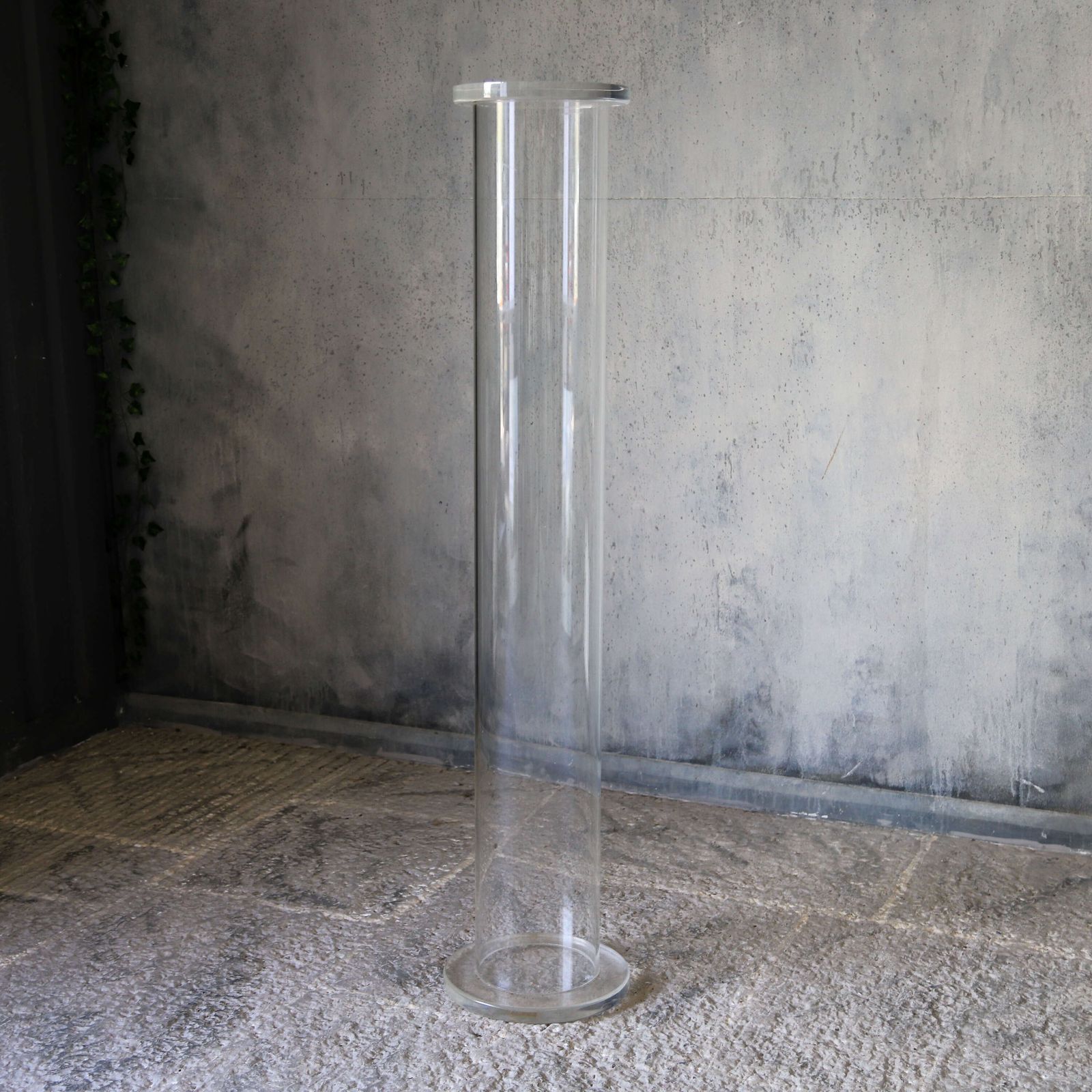 ​​​​​​​Mid‑20th‑Century Lucite Pedestal/Column   American 1960s Sculptural Display Stand photo furniture