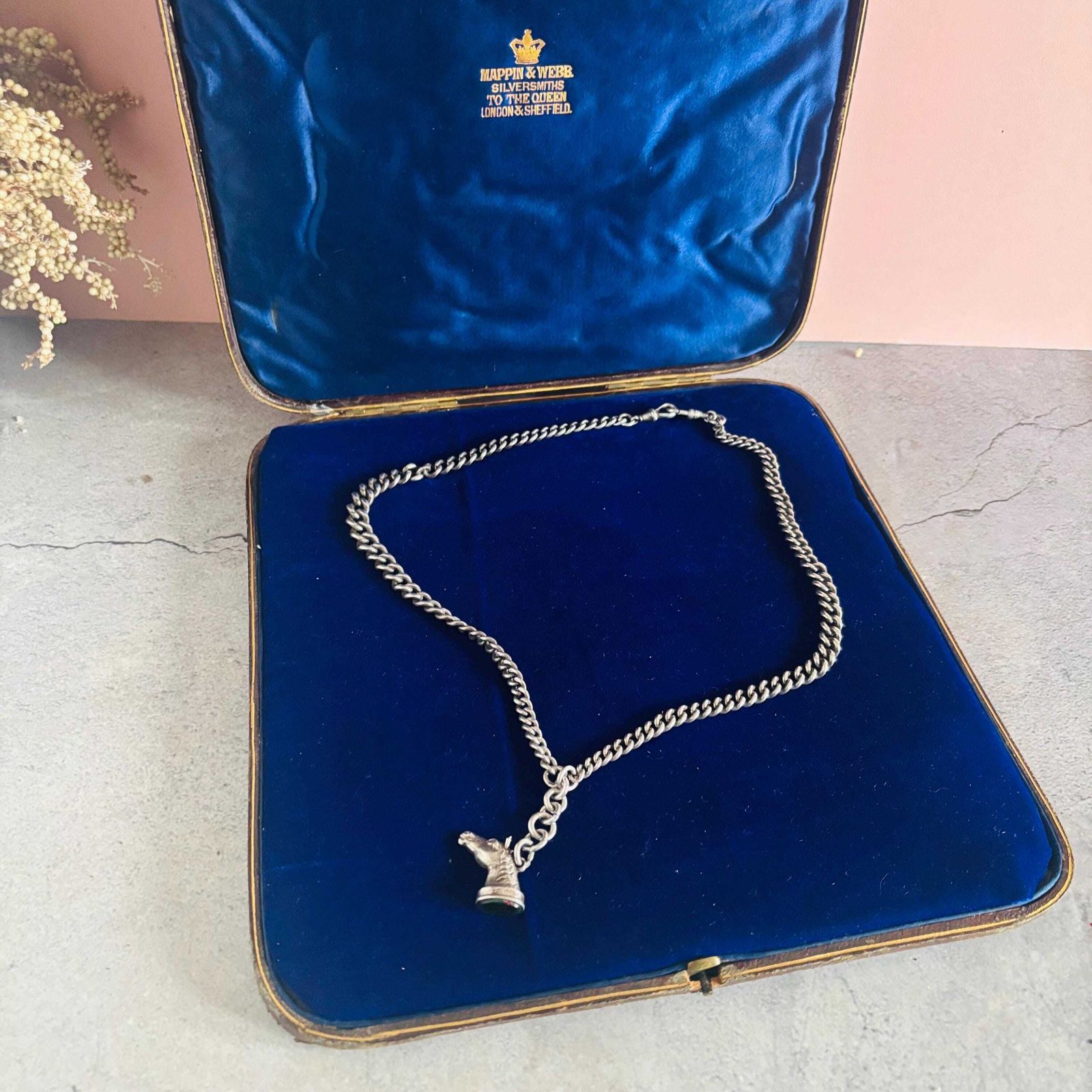 photo buy Large Antique Leather Jewellery Display Box For | Mappin & Webb Jewelry Case