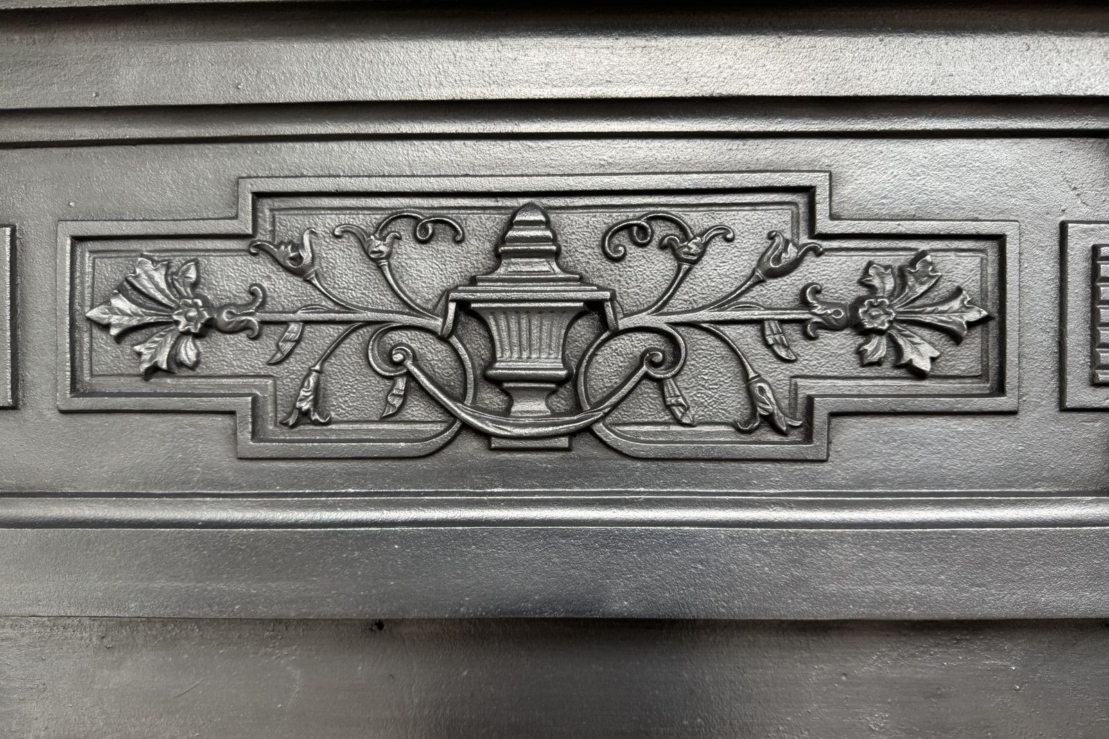 Large Antique Victorian Cast Iron Combination Fireplace. photo 1150.0