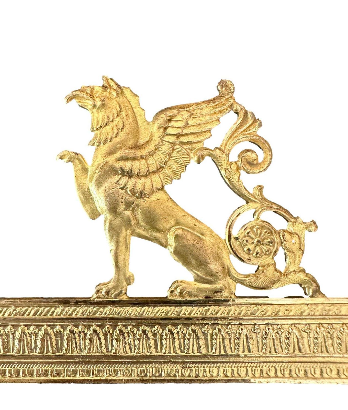Pair Of Gilt Bronze Furniture Mounts   Griffin & Incense Burner Motifs   Empire / Neoclassical Style photo Home Decor