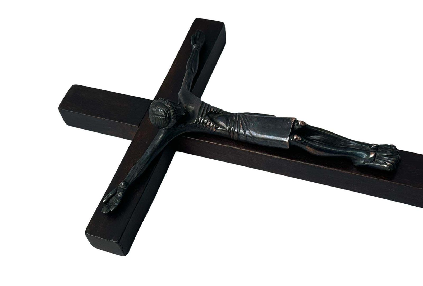 Jean Lambert Rucki (1888 1967) Art Deco Bronze Crucifix   Modernist Cubist Christ Sculpture photo buy