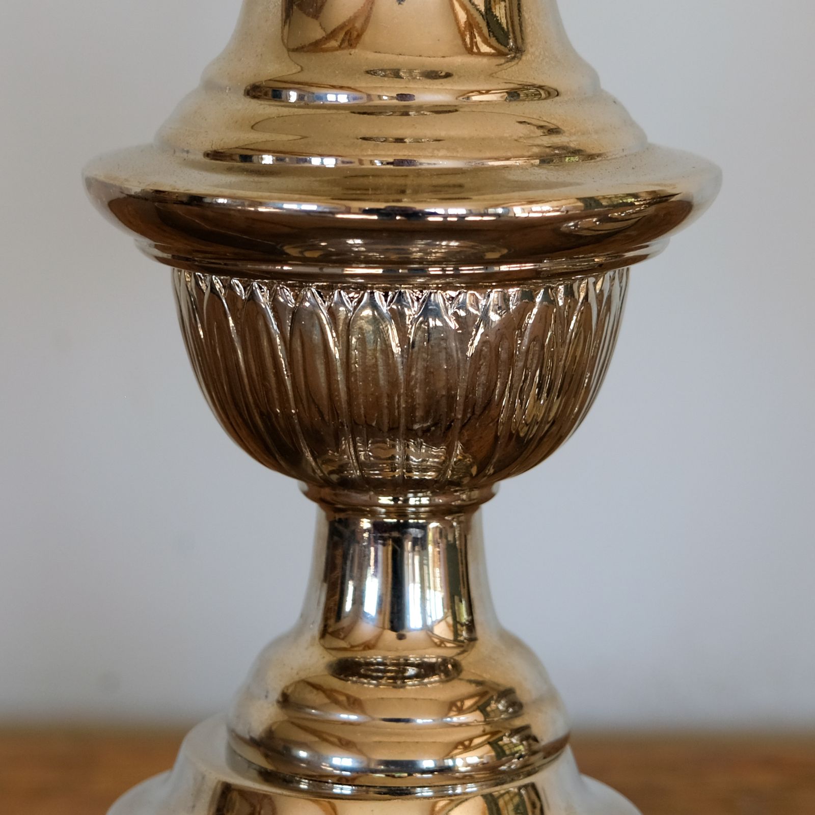 Superb Pair Of French Nickel Plated Table Lamps photo Lighting