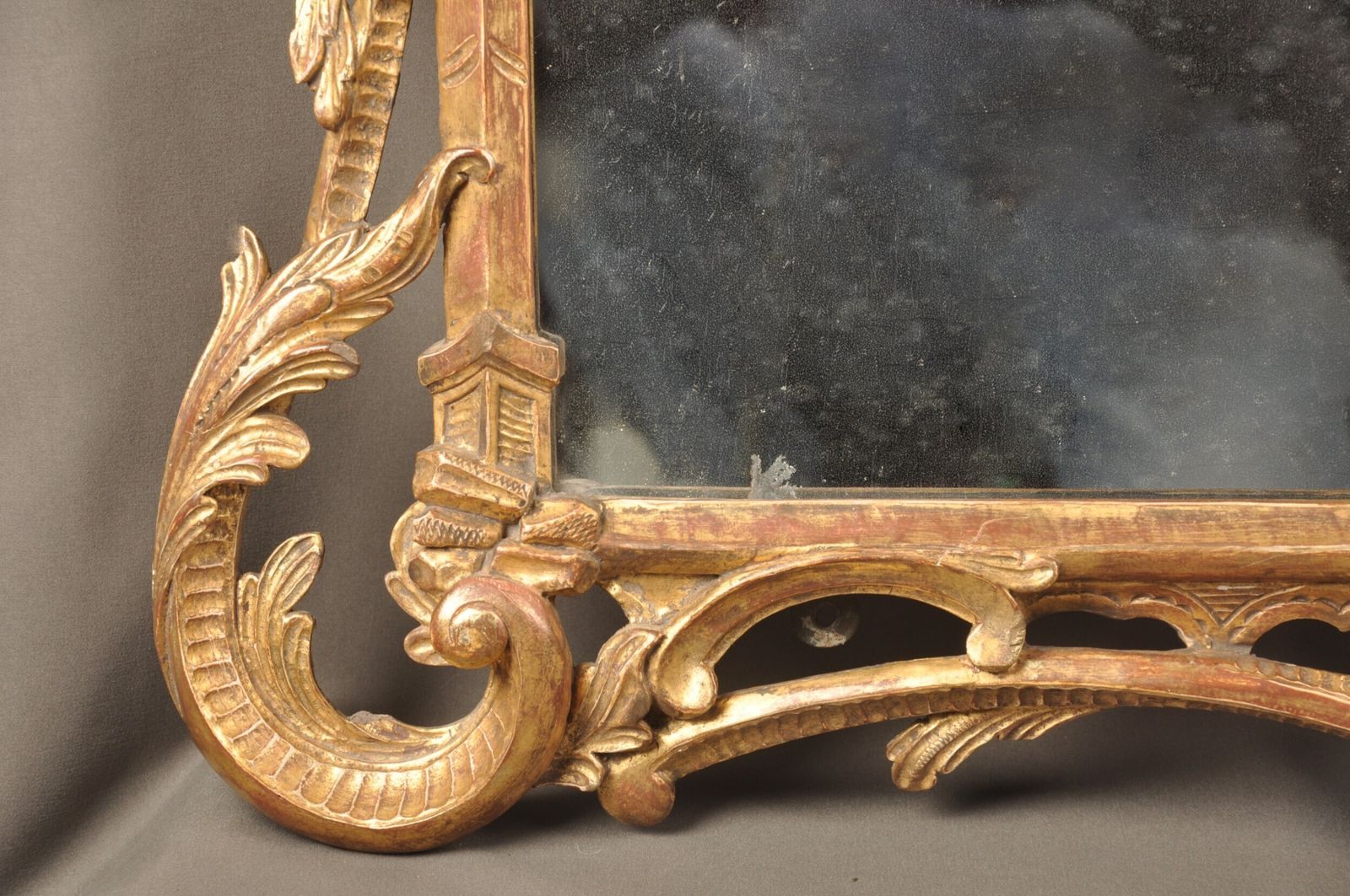 Fine & Rare 18th Century Giltwood Overmantel Mirror photo Home Decor