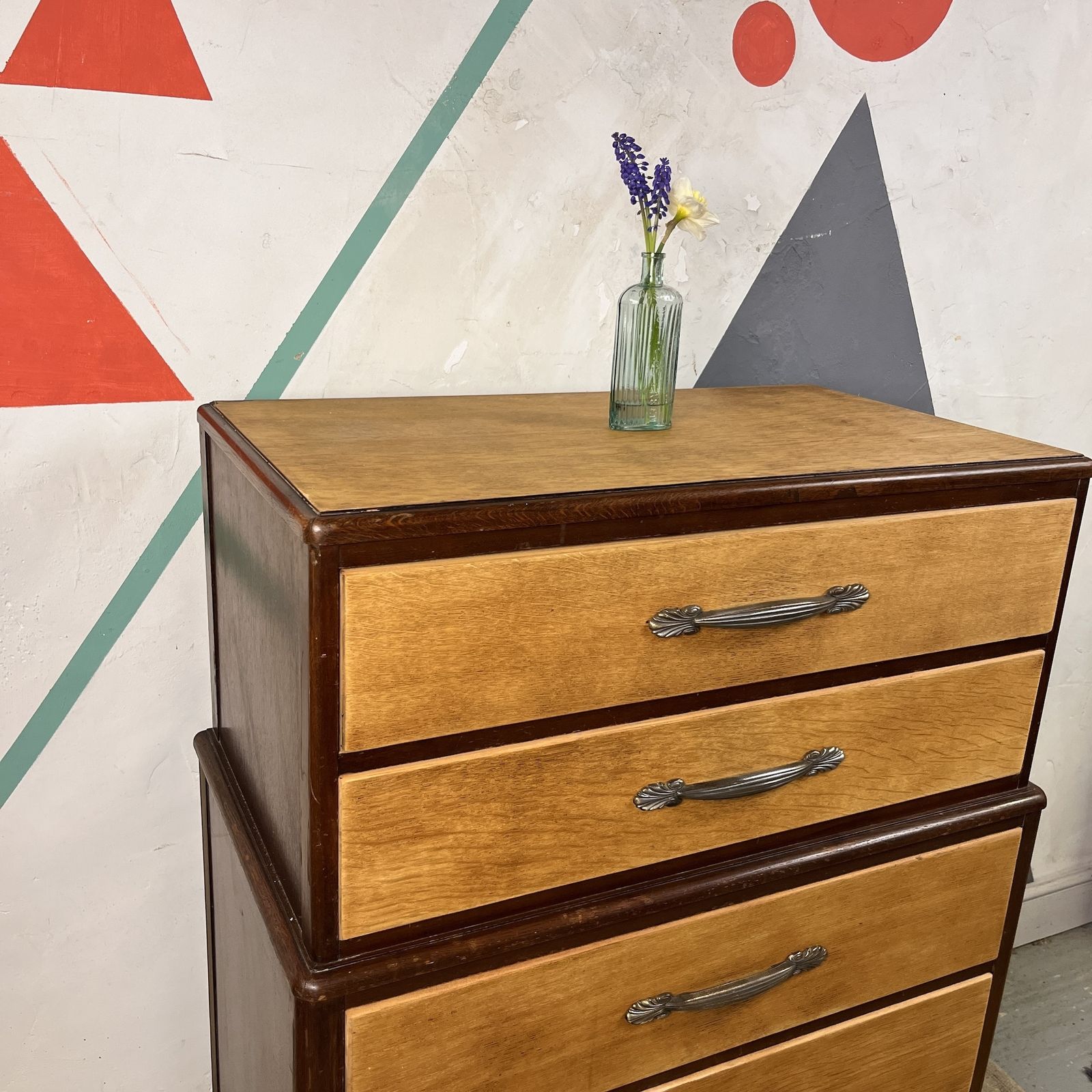 Lebus Art Deco Storage Drawers photo vintage