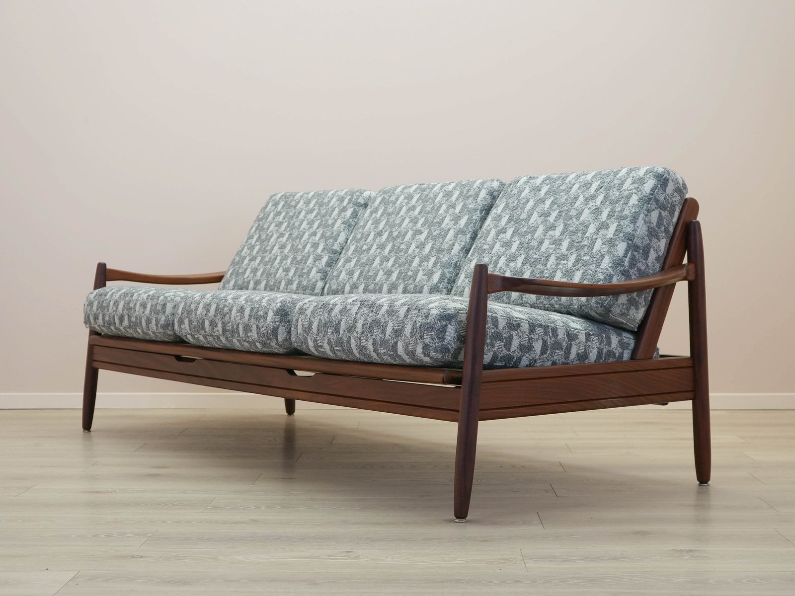 Teakhouten bank, Deens design, jaren 1970, gemaakt in Denemarken photo Meubels